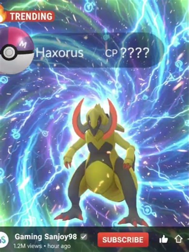 CP 4000+ Haxorus Catch! 🤯 New MAX Power Pokémon GO !#pokemongo#viral @Cartoon_Sanjoy_Daily