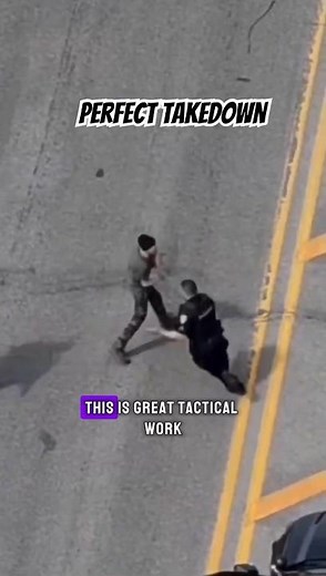 Perfect police teamwork — takedown and control done right #shorts