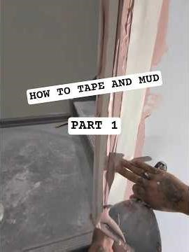 How To Tape & Mud 【PART 1】 #drywall