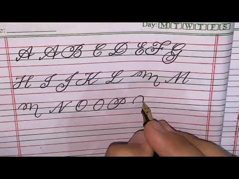 Learn cursive writing Capital alphabets. Capital Alphabets in one video | The Cursive Space