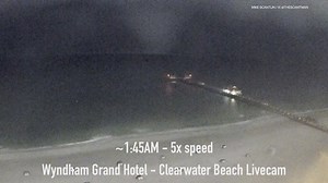 Large waterspout seen at Clearwater Beach