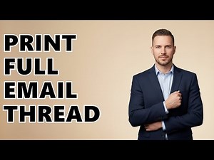 How To Print Entire Email Thread In Outlook?