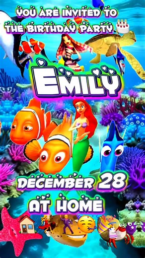 Invitation Premium | The Little Mermaid birthday party invitation for Emily and his friends #thelittlemermaid #mermaidbirthday #mermaidparty #birthdaygirls... | Instagram