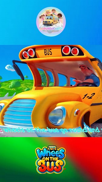 🚍 [1 MINUTE LOOP] Wheels on the Bus Sound Variations Remix 🎶 | Sing Along Version | JollyMixKidsTv
