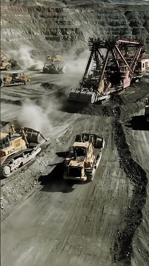 Giant Mining Machines in Action! "" Witness the Power of Heavy Equipment
