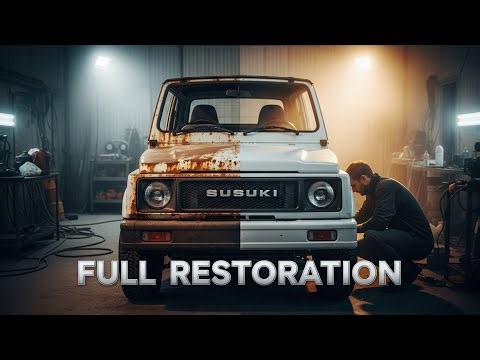 From Rust to Rebirth: Rebuilding a White Suzuki 4x4 Jeep | Full Restoration Journey 🚙✨