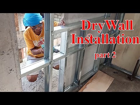 HOW TO INSTALL DRYWALL USING METAL STUDS and TRACKS | hardiflex and plywood. (part 2)