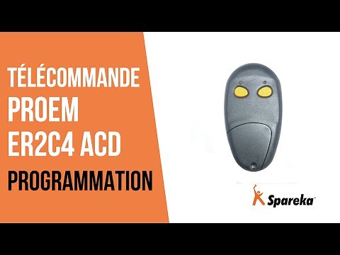 Programmation Télécommande Proem ER2C4 ACD