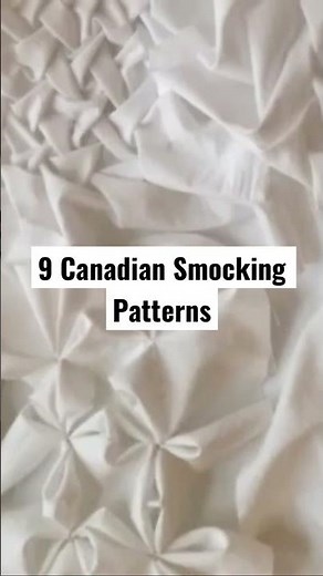 How To Do 9 Canadian Smocking Patterns💕 #shorts #smocking #layers