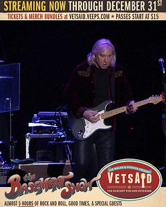 54K views · 2.5K reactions | Join me TOMORROW - MONDAY DEC. 27th at 5pm Pacific / 8pm Eastern for a live watch-along of The Basement Show over at vetsaid.veeps.com! I’ll be live in the chat room taking your questions and shooting the holiday breeze. From our living room to yours and every dollar goes directly to veterans services. Got any leftovers?! Sign up now at vetsaid.veeps.com! | Joe Walsh | Facebook