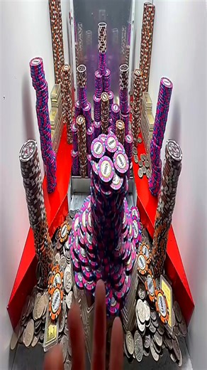 11K views · 171 reactions | Perfect Hit! The Tower Stood No Chance | Coin Pusher Reels | Facebook