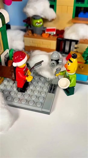 Silly Street on Instagram: "A Christmas moment 🎄 #lego #toys #sesamestreet #bertandernie #parody"