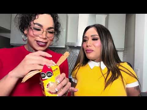 Sharing the rosca with my friend Karina and bringing out our grandmotherly side