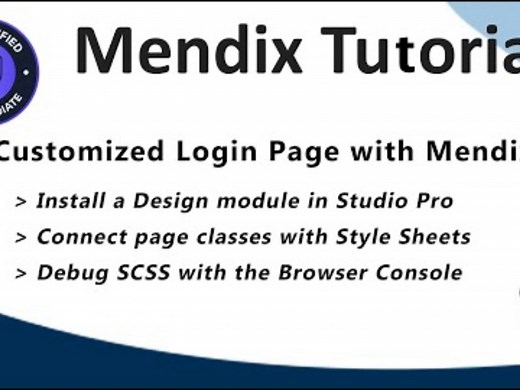 Mendix 10.6 创建自定义登录页面