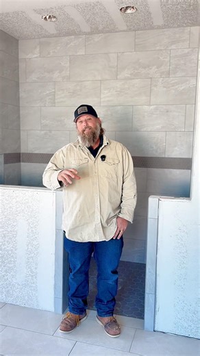Behind the build- tile install details with Senior Project Manager, Bret! #tiling #tileinstall