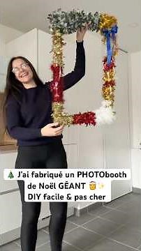 📸 DIY Christmas: A GIANT homemade photo booth 🎄😍