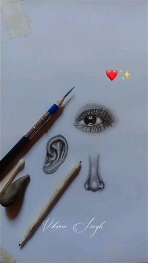 How to draw sketch art 2026 ear eassy glassy #✨art #sketchart #viral #art #youtube ❤️