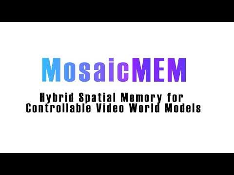 MosaicMem: Hybrid Spatial Memory for Controllable Video World Models