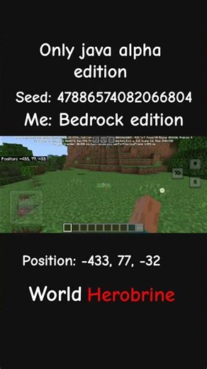 world Herobrine #minecraft #nostalgia #duet