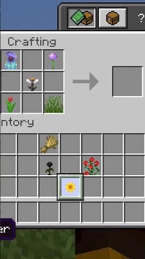 Crafting Enderman head in Minecraft #minecraft​ #shorts