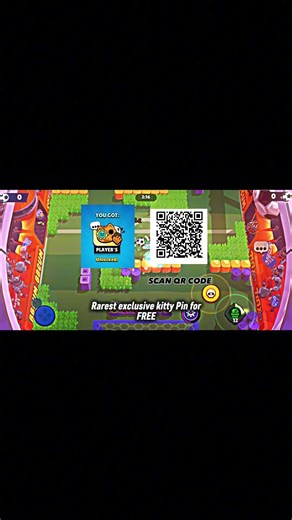 FREE pin For Free Scan QR code #brawlstars #shorts
