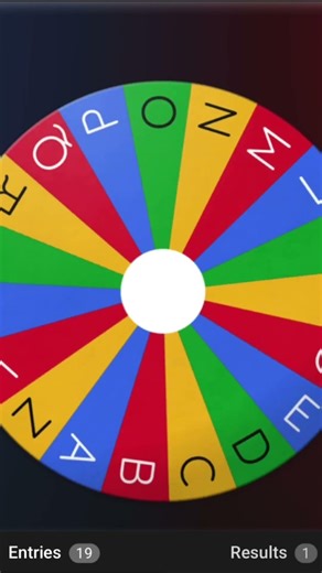 Day 8 of spinning a wheel with letters a-z