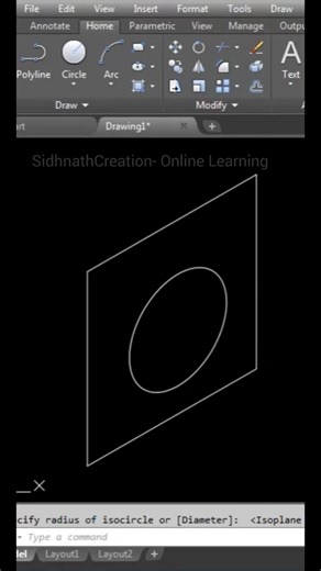 How to Draw Isometric Circle in AutoCAD