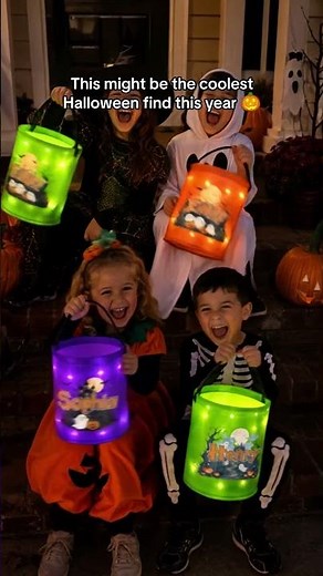 Custom LED Light Bucket Bag - Halloween Gifts For Kids - Tiny Trickster - TKN-LLB-YL7002 V1.1