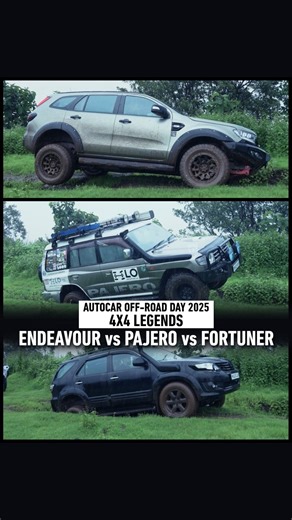 Autocar India on Instagram: "For this year’s #AutocarOffroadDay, we brought back past 4x4 heroes to see how these analogue legends fared when let loose in the slush 💪🏼 Here’s the Ford Endeavour, Mitsubishi Pajero SFX and Toyota Fortuner taking on our articulation test. . . . [Autocar Off Road Day, Ford Endeavor off road, Mitsubishi Pajero off road, Toyota Fortuner off road] @learnoffroad #ford #endeavour #fordendeavour #mitsubishi #pajero #mitsubishipajero #toyota #fortuner #toyotafortuner #of