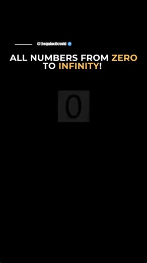 27K views · 493 reactions | There is no end ♾️ Numbers go on forever because there’s no limit to how much you can add or subtract. The number line stretches endlessly in both directions—into positive and negative infinity. Every time you add 1, you create a new number. This never-ending concept is a core idea in math, revealing the infinite nature of counting itself. | The Galactic Void | Facebook