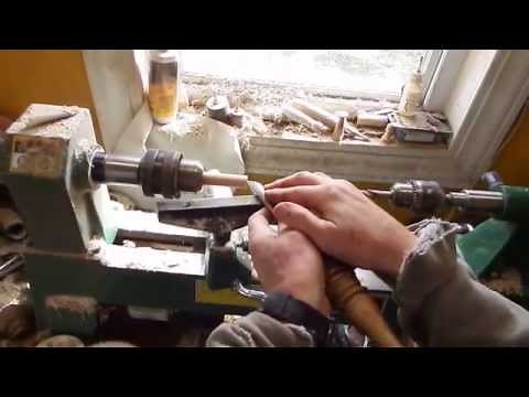 Introduction to making a spinning wheel bobbin.