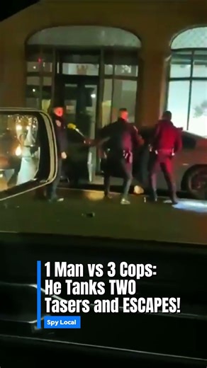 Unbelievable Escape: Suspect Fights 3 Cops and Ignores TWO Tasers! ⚡🚔