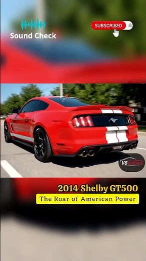 🔥 2014 Mustang Shelby GT500 – The Roar of American Power #musclecars