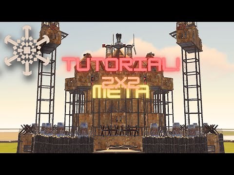 Rust Meta 2x2 Base Build Tutorial | Tacularr's 2x2 | WipeGaps | Defendable | Towers