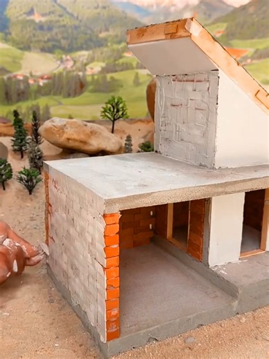 would you like to have just mini buildings like this. #miniature #minibricks #handmade #diy #usa_tiktok