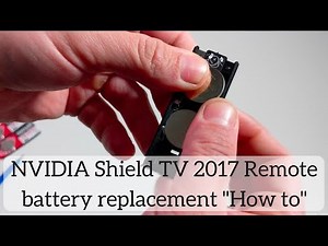 Replacing the NVIDIA Shield TV 2017 Media Remote Batteries "How To"