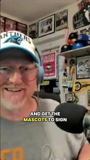 Can mascots sign faster than I collect? 🏃 #MascotChallenge #AutographRace #SportsLife
