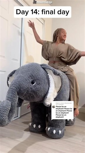 She Made THIS Cute Wool Elephant 🐘❤️