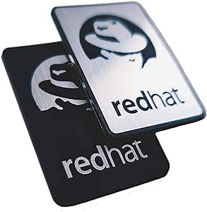 Red Hat Linux Sticker Set (Two Emblems) - 35 mm x 25 mm