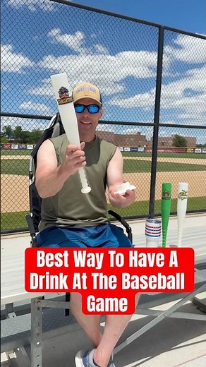 The Only Way To Drink At A Baseball Game ⚾️🙌 #baseball #stadium #summer