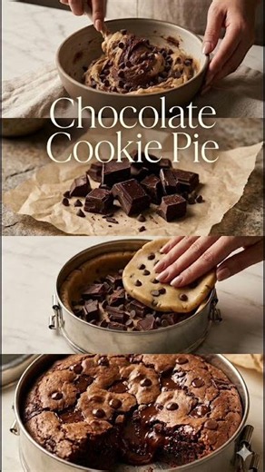 The Ultimate Melt-In-Your-Mouth Chocolate Cookie Pie 🍫✨