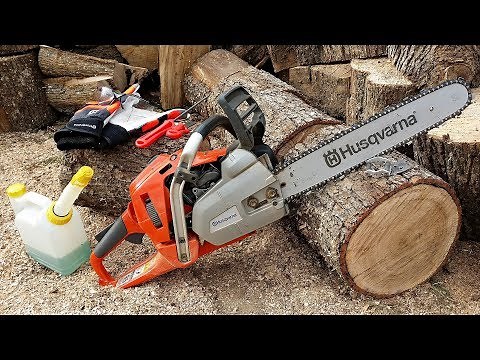 Cum ascut lantul si fac amestecul la motoferastrau (drujba) / Tai lemne de foc