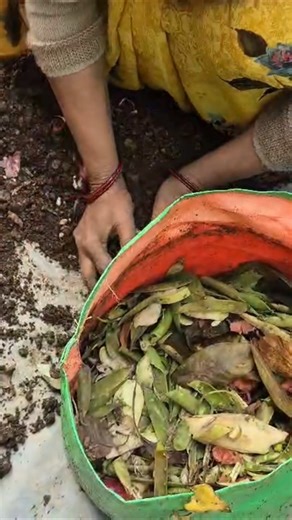 How to make compost from kitchen waste #terracegarden #gardening #greenrooftop