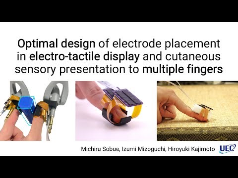 CHI 2025 Interactivity Electro-tactile display with optimized electrode placement