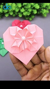 Easiest Origami Heart Folding Instructions ❤︎ DIY Paper Hearts ##origami #heart #craft | DIY Crafts & Art