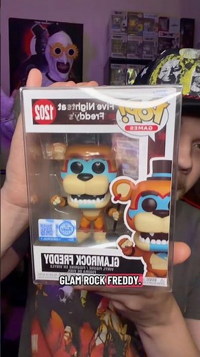 NEW FIVE NIGHTS AT FREDDYS GLAMROCK FREDDY FUNKO POP UNBOXING! #shorts #fnaf #fivenightsatfreddys