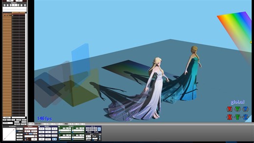 在MMD实现半透明彩色阴影&各向异性头发高光【自用】