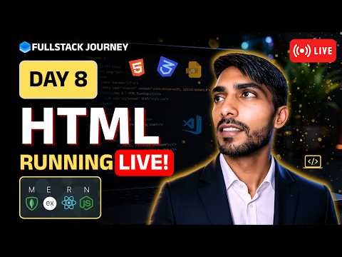 Learn HTML from Scratch in Nepali | Day 8 -Part 2🔴 LIVE | Full Stack Development