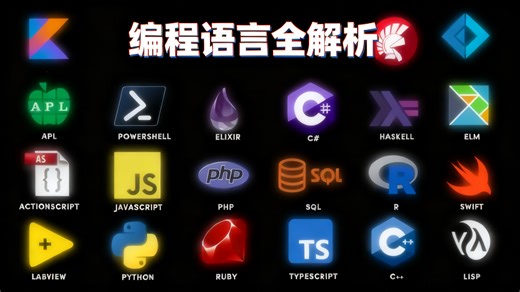 【中配】15分钟带你读懂所有编程语言