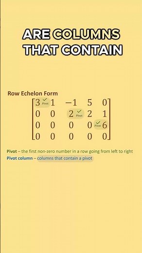 ⏱️Pivots and Pivot Columns🔥